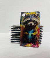 Брелок со смолой "Енот"